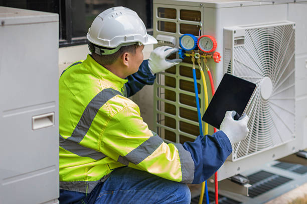 Professional Hvac technician working in Somerdale, NJ